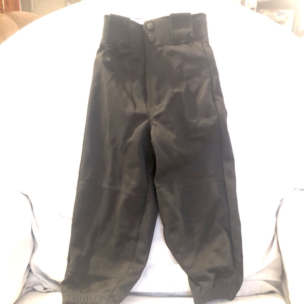 Black Rawlings Ankle Length Baseball Pants